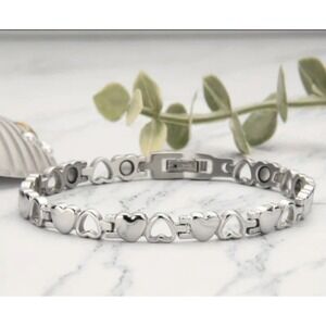 1pc Magnetic Bracelets For Women, Titanium Steel Bracelets For Women